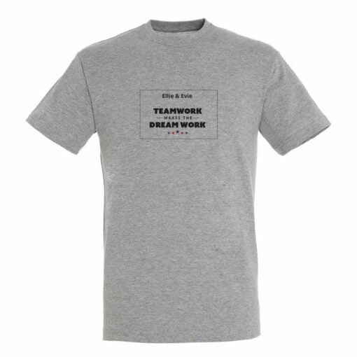 Personlig T-shirt - Mænd - Grå - XXL
