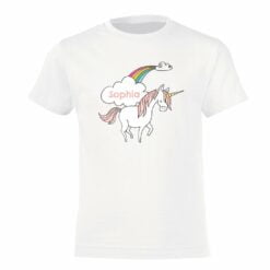 Personlig Unicorn T-shirt - Børn - 2 år