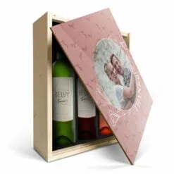 Personlig vingave i kasse - Belvy - Rød, Hvid og Rosé