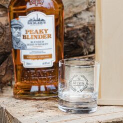 Peaky Blinders whisky sæt - Med indgraveret glas