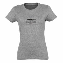 Personlig T-shirt - Kvinder - Grå - XXL