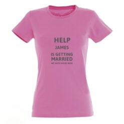 Personlig T-shirt - Kvinder - Pink - XXL