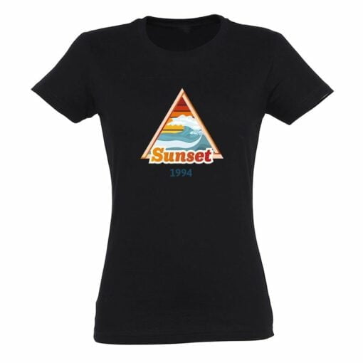 Personlig T-shirt - Kvinder - Sort - XXL