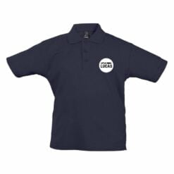 Personlig polo t-shirt - Børn - Navy - 4 år