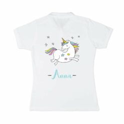 Personlig polo t-shirt - Kvinder - Hvid - S