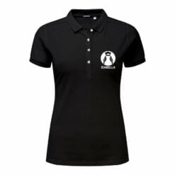 Personlig polo t-shirt - Kvinder - Sort - M
