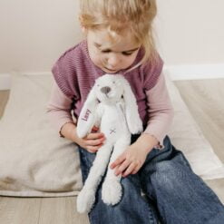 Bamse med navn - Lille Kanin - Cremefarvet
